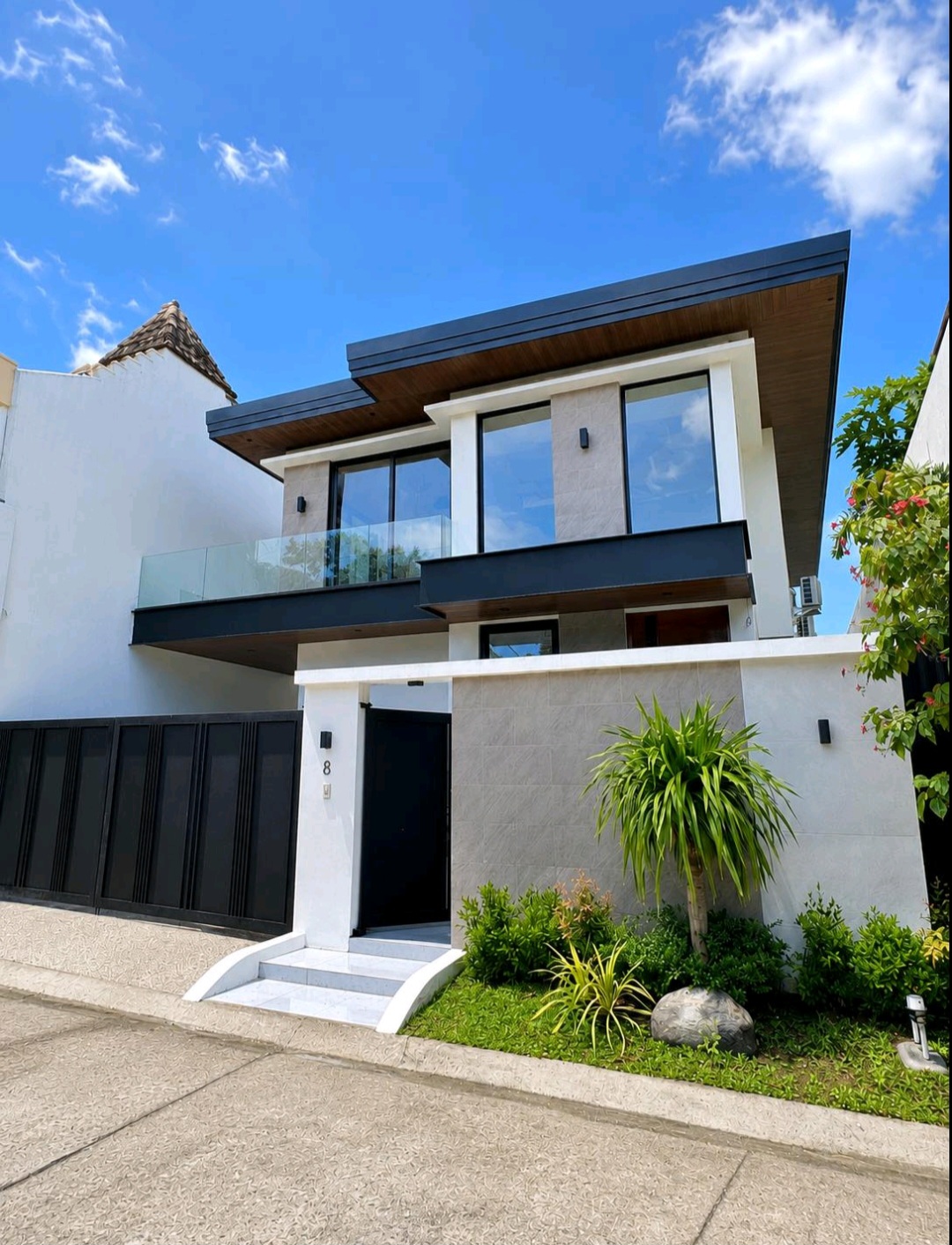 The BF Homes EVS Narra Residence — brand new modern facade in Parañaque