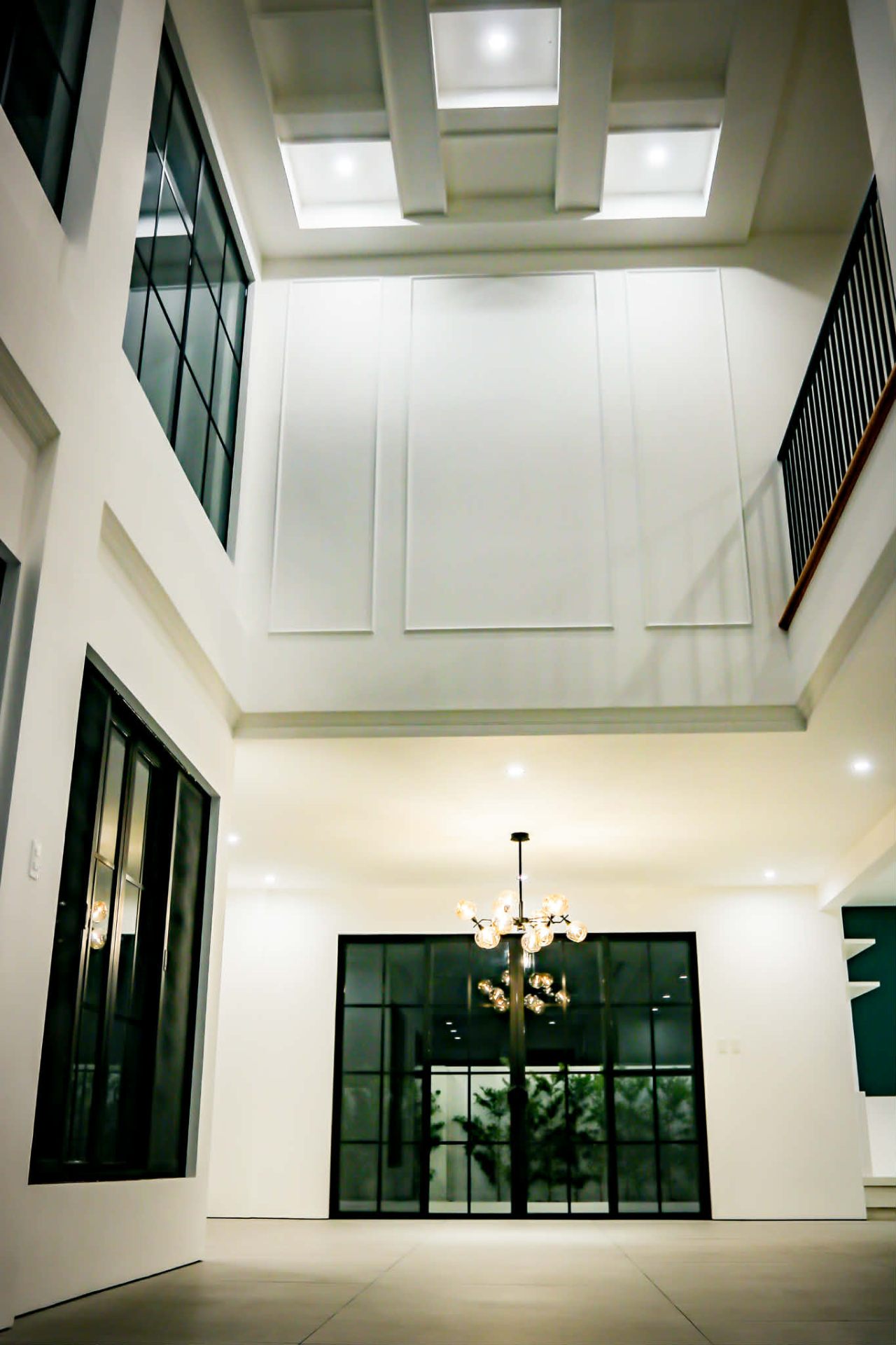 Double-height foyer of The French Manor at Manila Southwoods